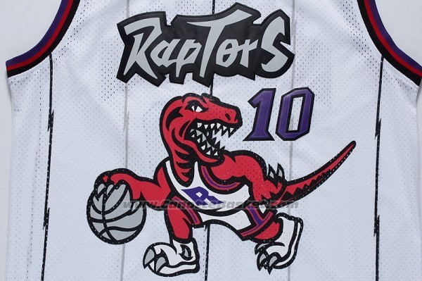 Maglia Toronto Raptors DeMar DeRozan #10 Retro Bianco